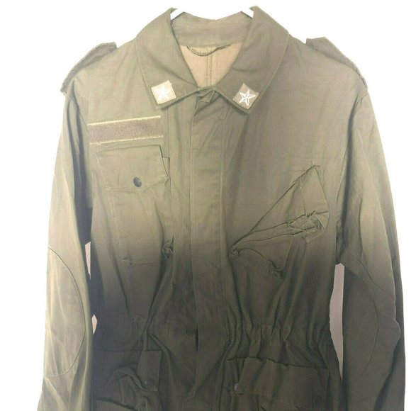 ITALIAN ARMY AIRBORNE w/JUMP MASTER WINGS MILITARY JACKET MEDIUM 40R JJ 1357